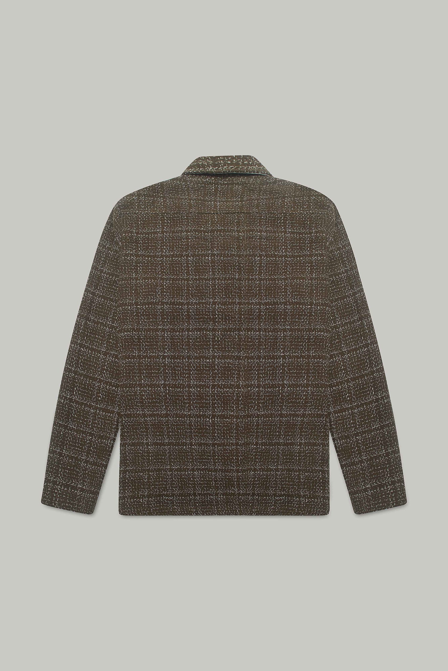 Theydon Frame Overshirt - Mocha / Ecru