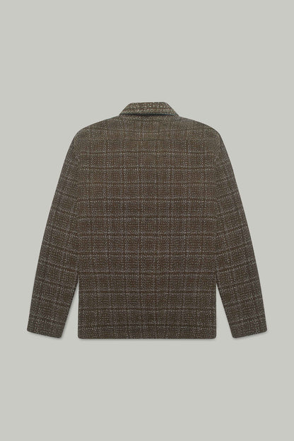 Theydon Frame Overshirt - Mocha / Ecru