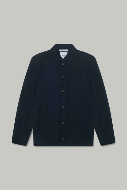 Aldgate Shacket - Navy Wool