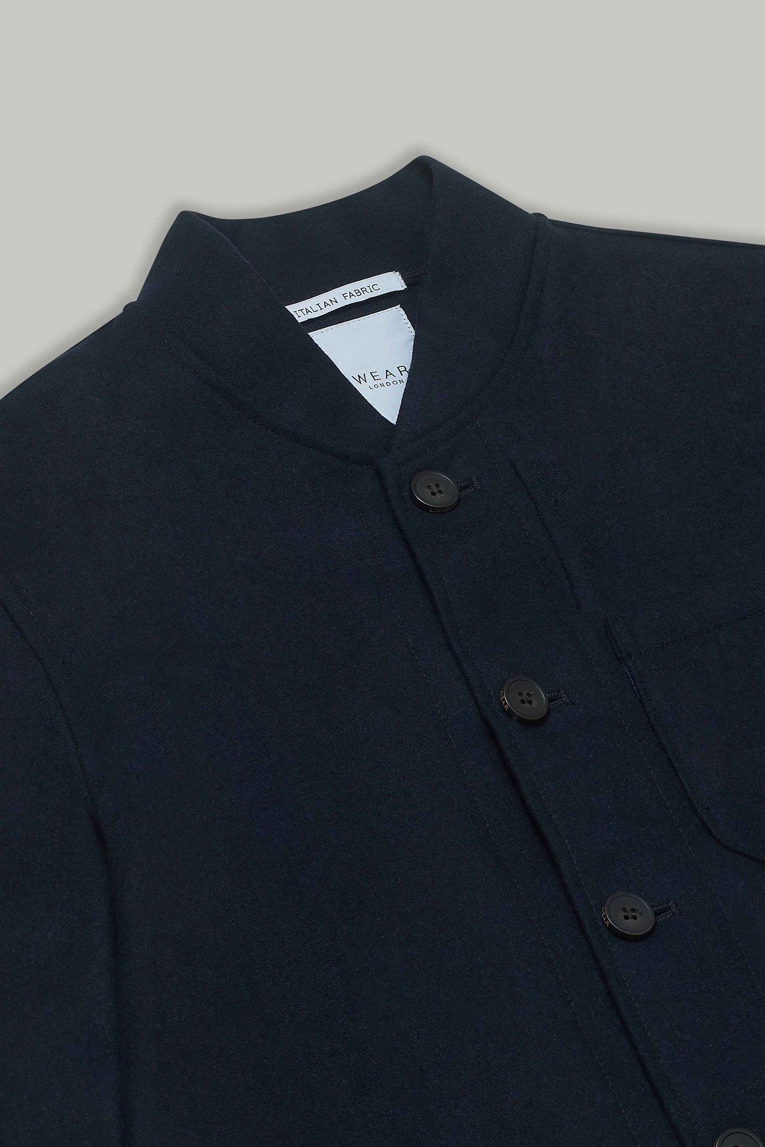 Aldgate Shacket - Navy Wool