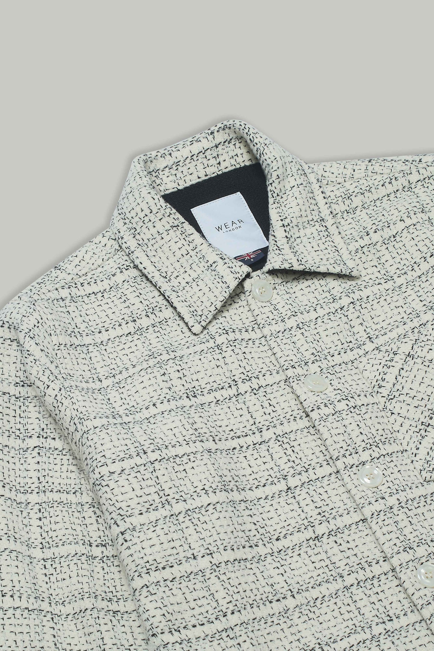 Theydon Frame Overshirt - Ecru / Black