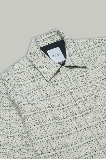 Theydon Frame Overshirt - Ecru / Black