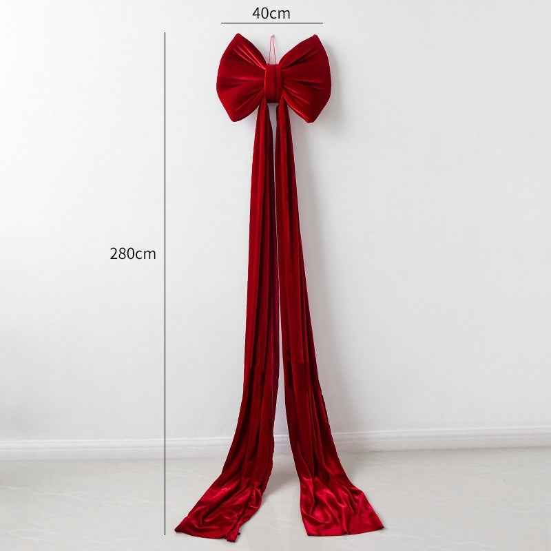 Christmas Decoration Velvet Large Bow Decoration