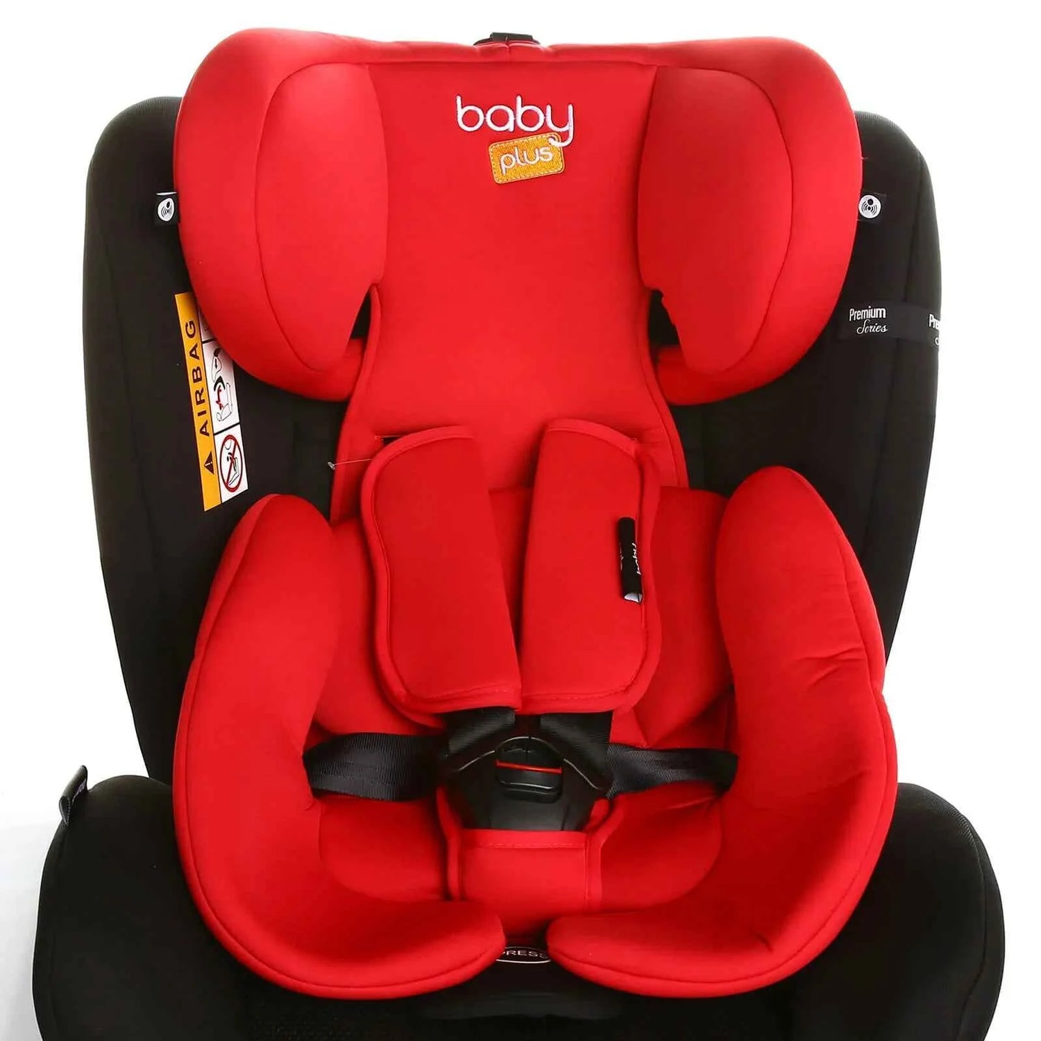 baby plus Orbitfix Group 0+/1/2/3 (Birth to 12 Years) Car Seat - Black Red