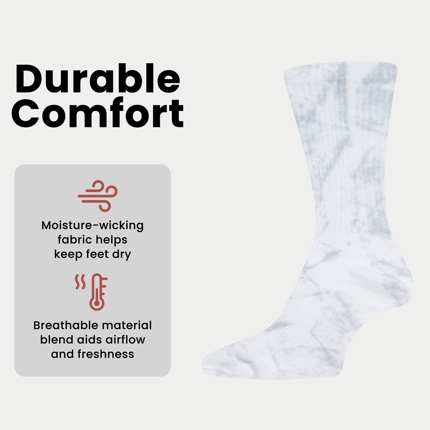 5 Pack Tie Dye Sport Socks Cotton Durable Blend for Casual &amp; Everyday Designer Wear Unisex by Sock Stack