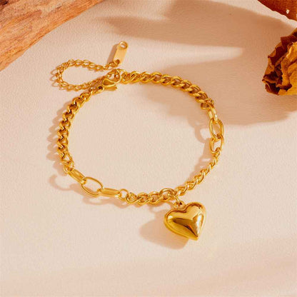 Titanium Steel Heart Love Heart Jewelry Colorfast Christmas Valentine&