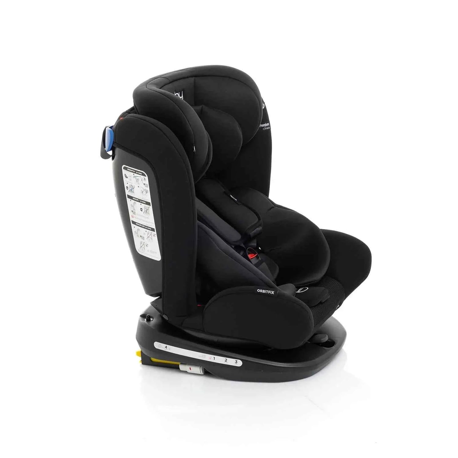 baby plus Orbitfix Group 0+/1/2/3 (Birth to 12 Years) Car Seat - Black