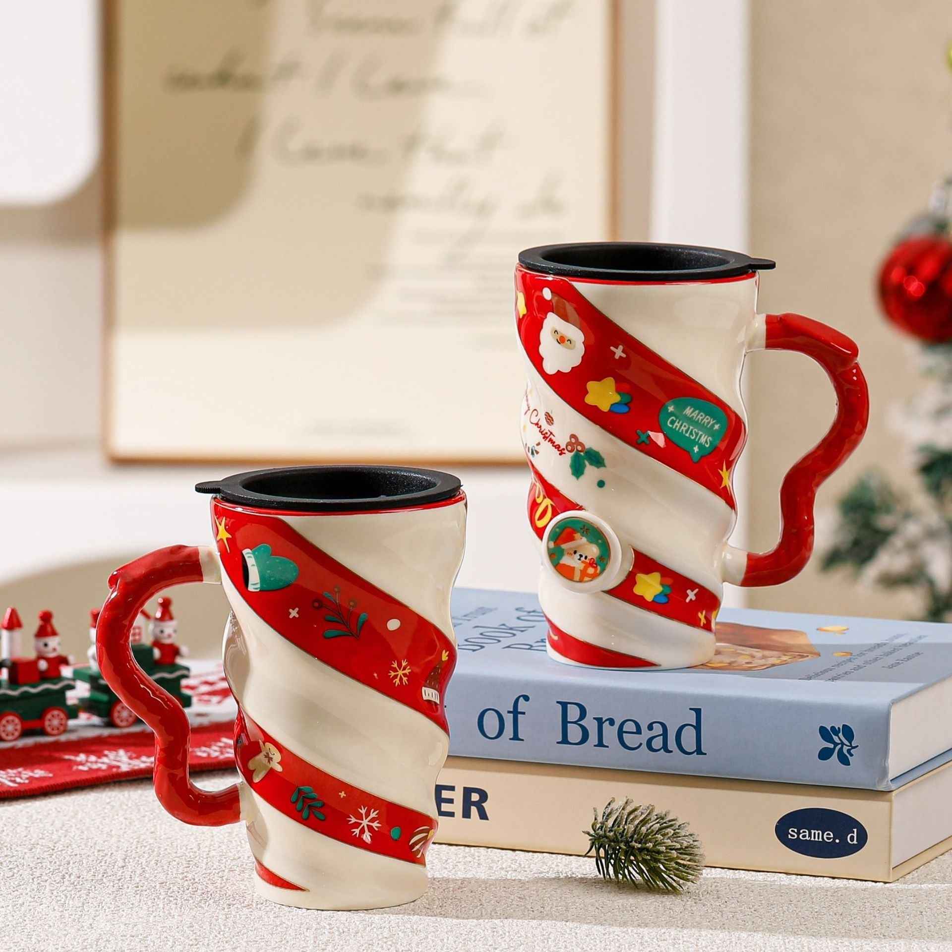 Christmas Couple Ceramic Mug Household