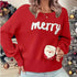 Knitted Women Crew Neck Sweater Loose Pullover Female Jumper Elegant Spring Warm Spring New Year Trendy Christmas Sweater