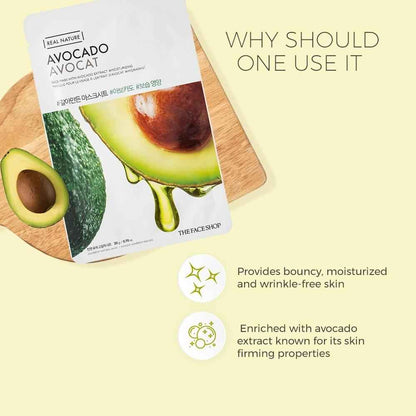 THE FACE SHOP Real Nature Avocado Face Mask 35g