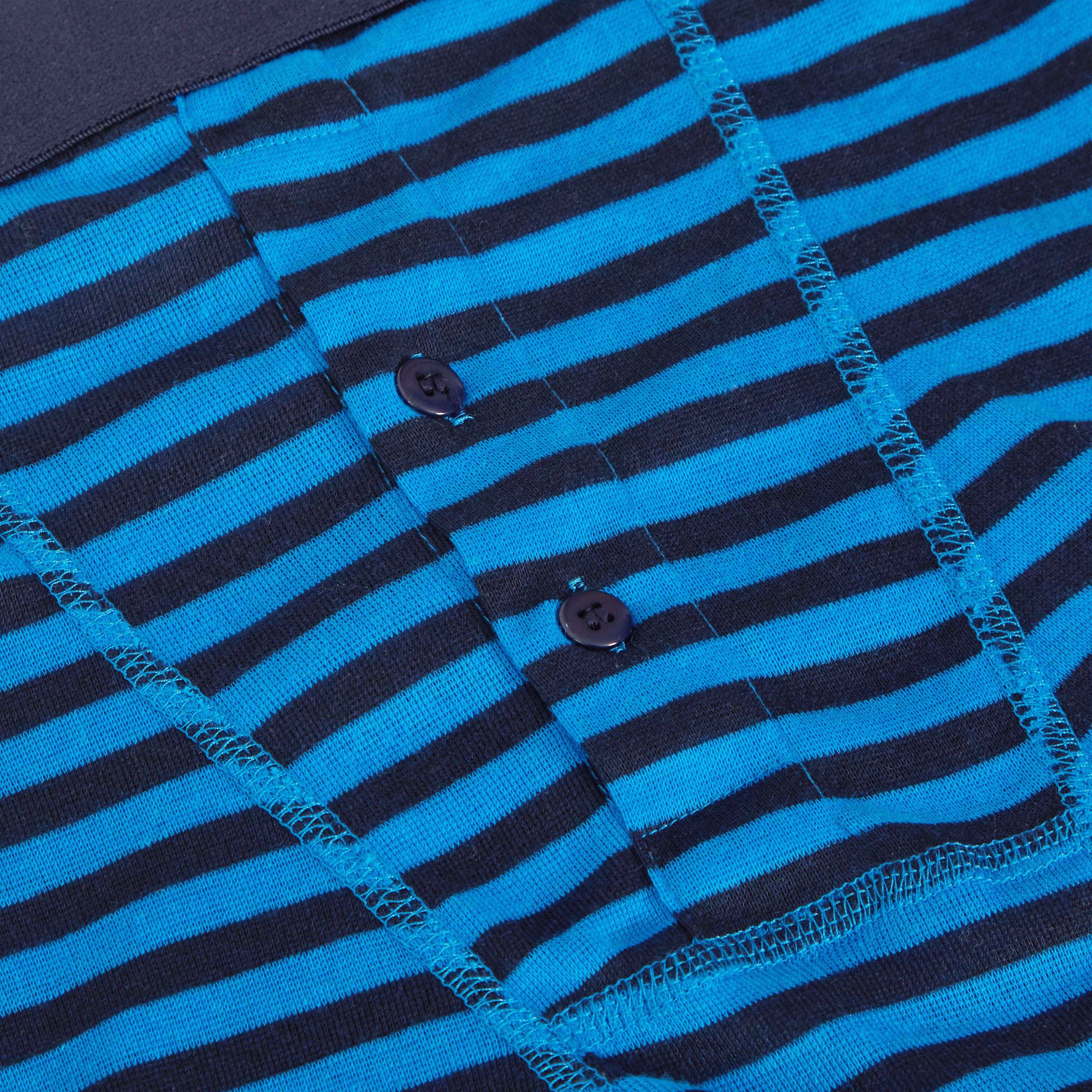 6 Pack Blue Navy Striped Cotton Stretch Boxer Shorts Menswear Classic Breathable Activewear Soft and Durable Underwear by Sock Stack