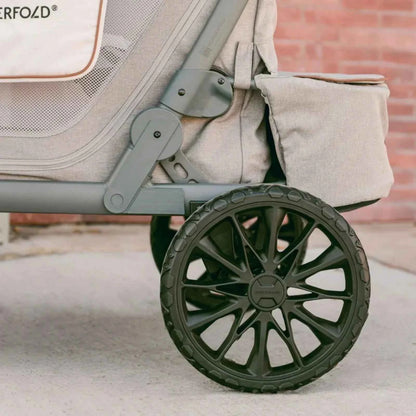 Wonderfold L4 Quad Stroller Wagon - Grey