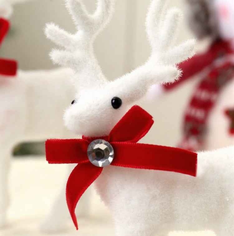 Plush Moose Toy Christmas Deer Decoration Doll