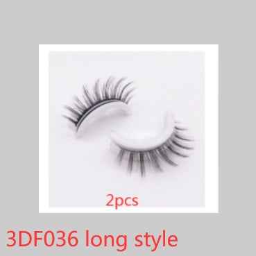 Reusable 3D Mink Lashes Natural False Eyelashes Self Adhesive Fake Glue Free Makeup Eyelash Extension Silk