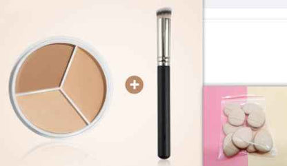 Three-color Concealer Waterproof Without Makeup
