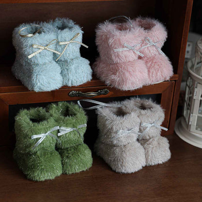 Plush Christmas Small Boots Creative Decoration Christmas Tree Pendant