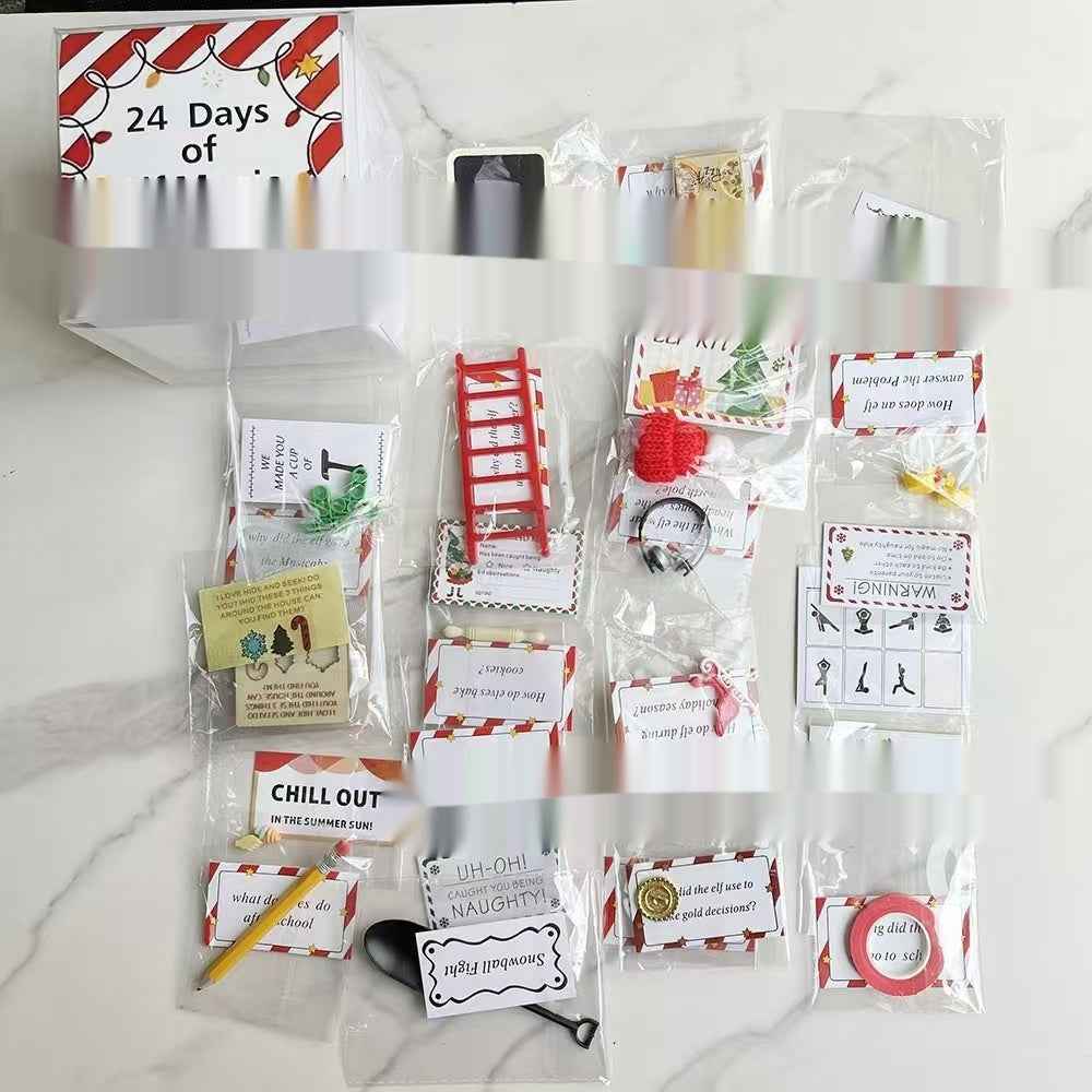 Christmas Gift Box 24-day Puzzle Christmas Countdown Cute Toy Decoration