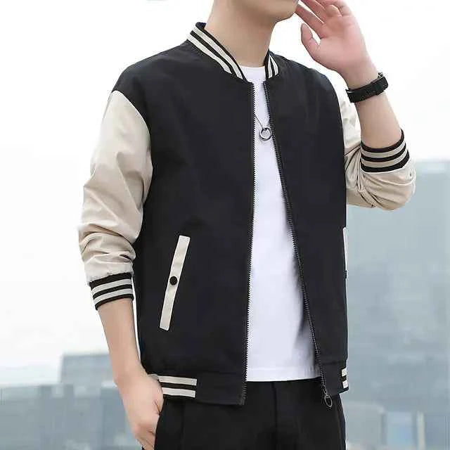 Men’s Casual Baseball Jacket – Lightweight Spring/Autumn Coat