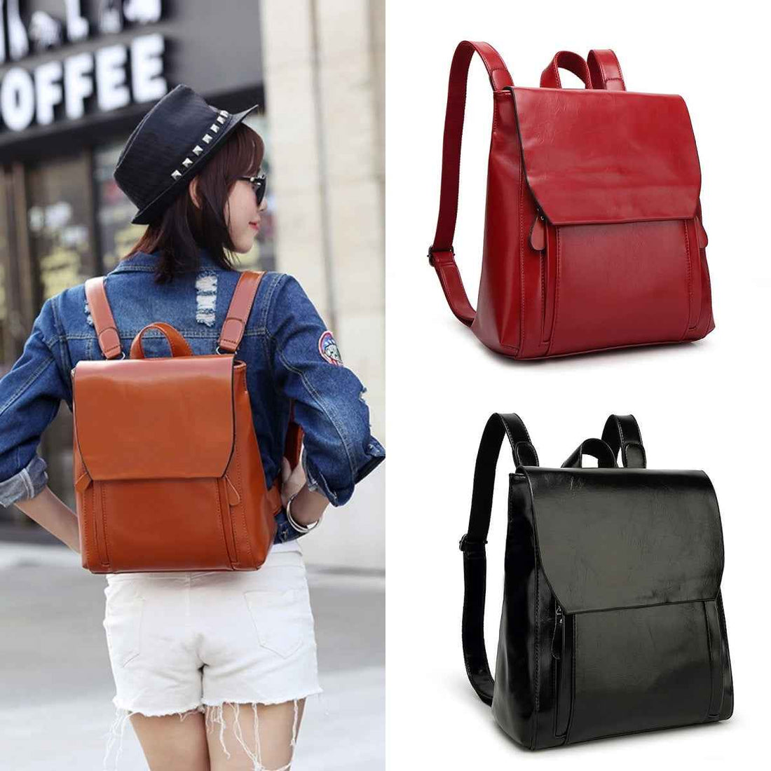 Women Backpack Cross Body Shoulder Bag Genuine Leather Girls School Female Natural Skin Book Laptop Rucksack Messenger Bags