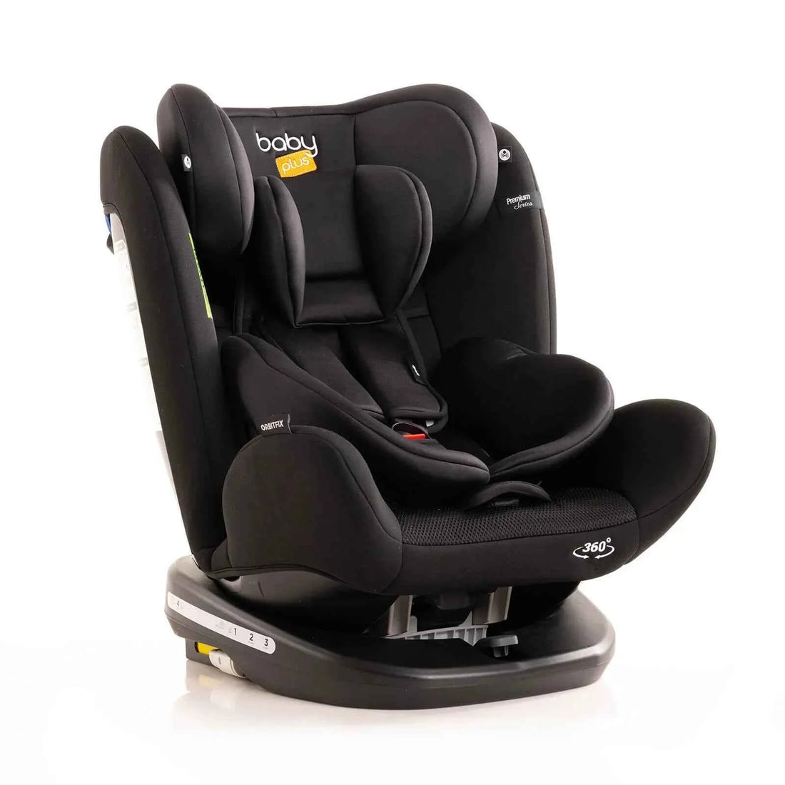 baby plus Orbitfix Group 0+/1/2/3 (Birth to 12 Years) Car Seat - Black