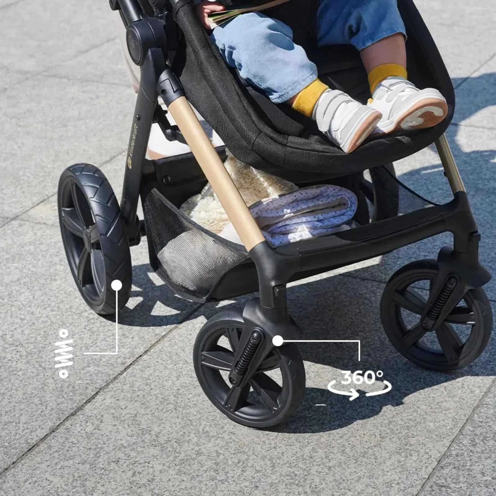 Kinderkraft Moov 2 3-in-1 Travel System - Grey