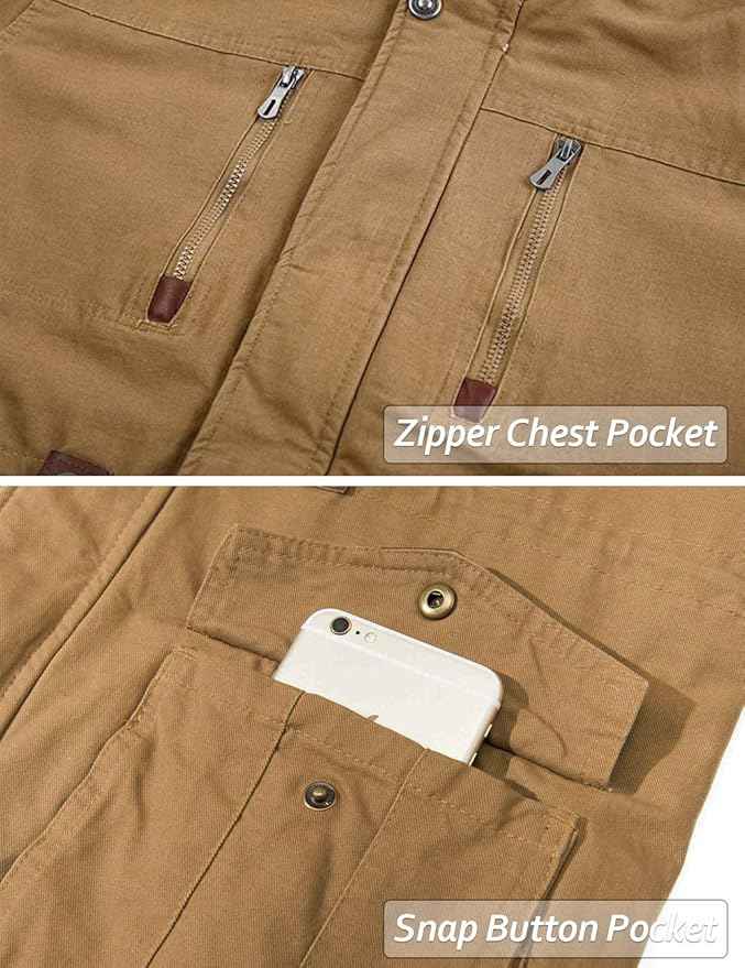 Mens Military Tactical Fleece Jacket Hooded Cotton Warm, Grey, Size L