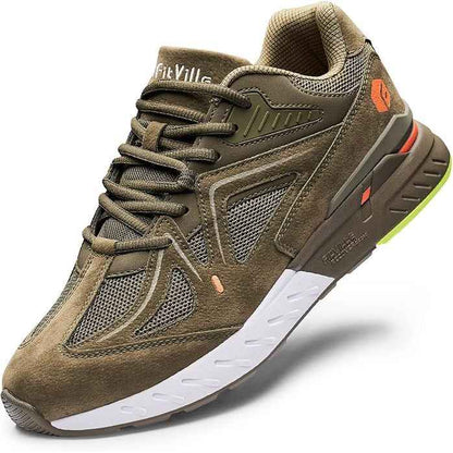 UK 12 FitVille Mens Extra Wide Fit Trainers Running Flat Feet Plantar Fasciitis