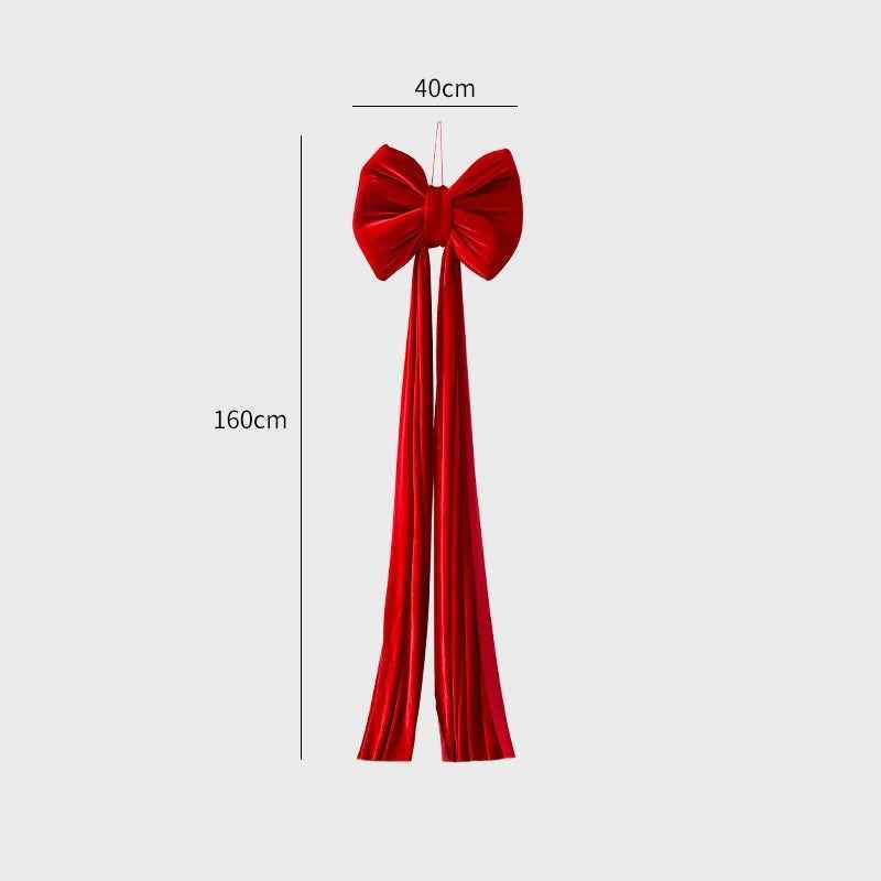Christmas Decoration Velvet Large Bow Decoration