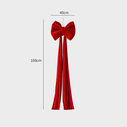 Christmas Decoration Velvet Large Bow Decoration