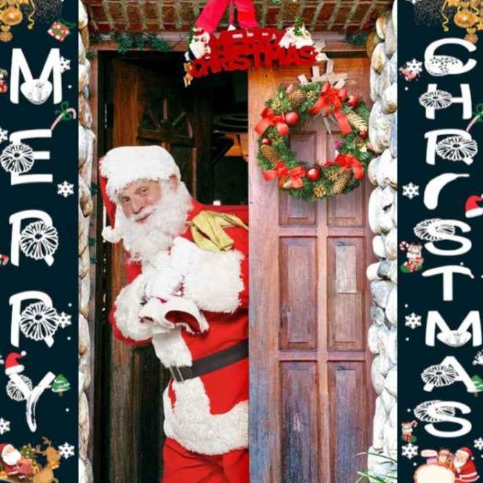 Christmas Couplet Snowman Penguin Holiday Decoration