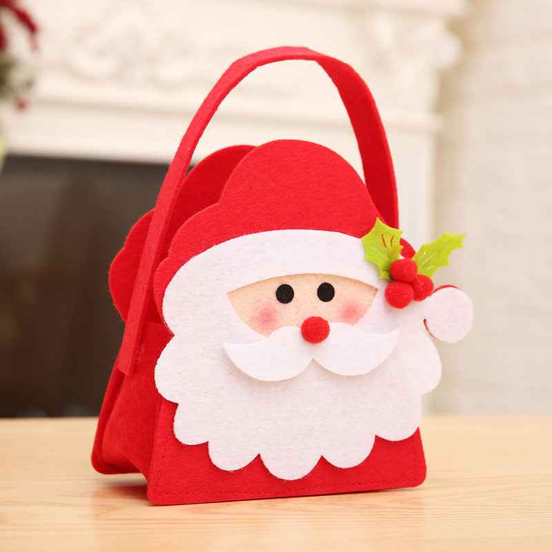 Christmas Santa Claus Candy Bag Elk Snowman Candy Bag Gift For Kids New Year Festival Party Decoration Christmas Supplie