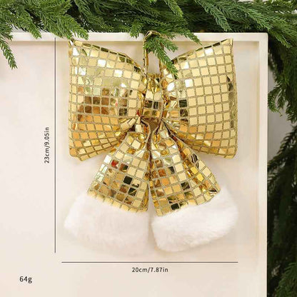 Mirror Bow Christmas Tree Decoration