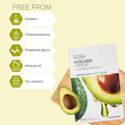 THE FACE SHOP Real Nature Avocado Face Mask 35g