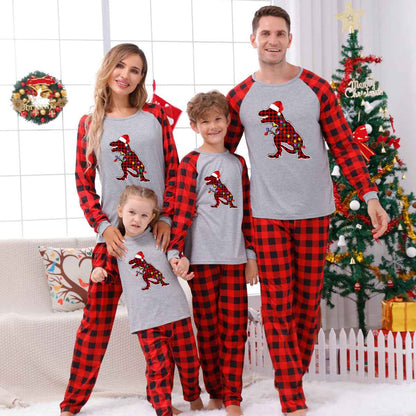 Stewart Plaid Matching Christmas Family Pajamas - Festive Holiday Sleepwear Set