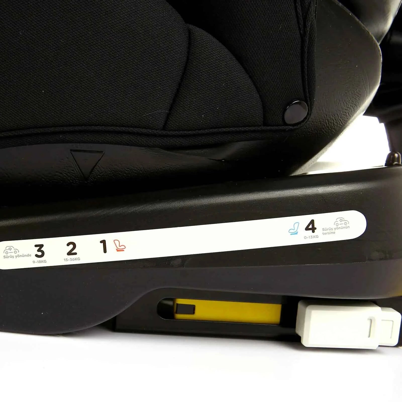 baby plus Orbitfix Group 0+/1/2/3 (Birth to 12 Years) Car Seat - Black Red