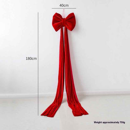 Christmas Decoration Velvet Large Bow Decoration