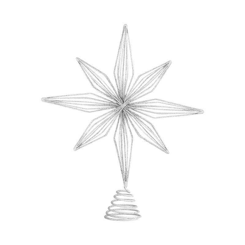 Eight Awn Star Champagne Christmas Decoration Ornaments