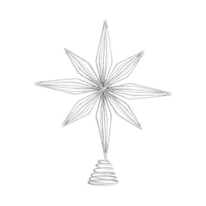 Eight Awn Star Champagne Christmas Decoration Ornaments