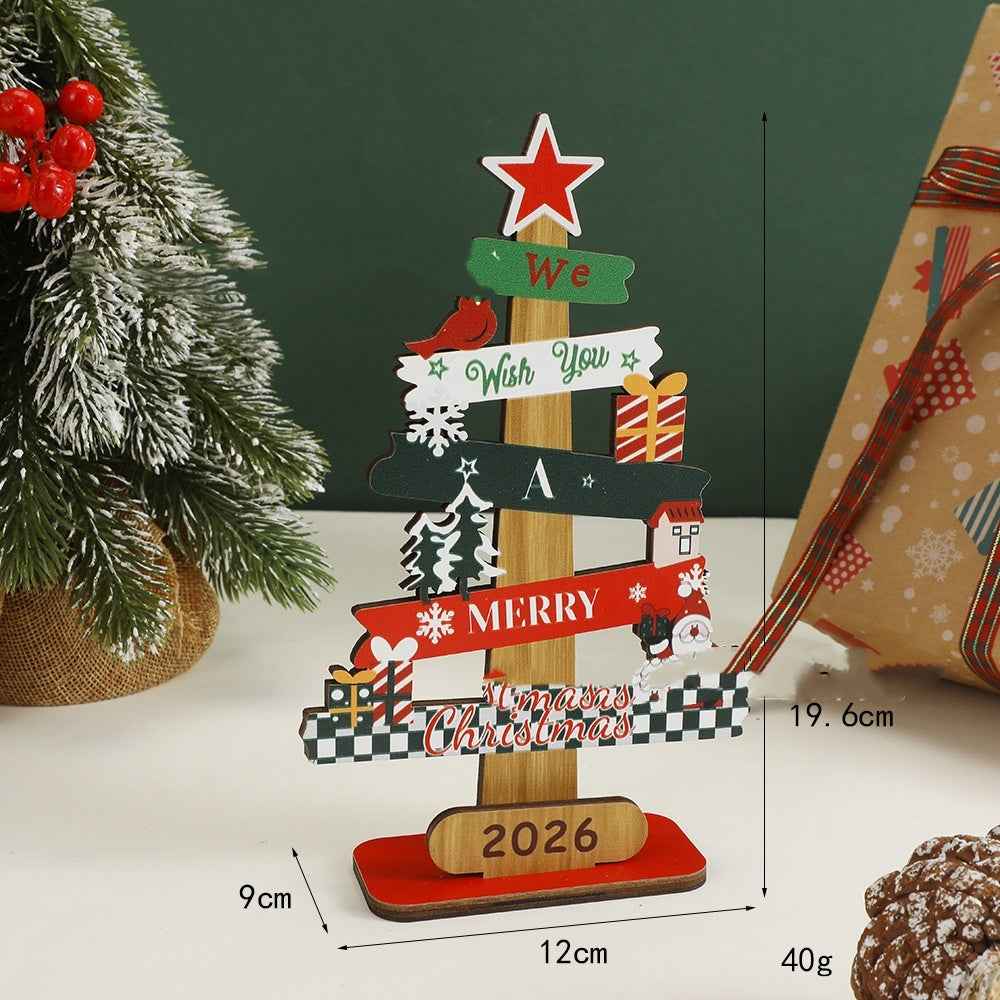 Christmas Wooden Desktop Decoration Home Decoration