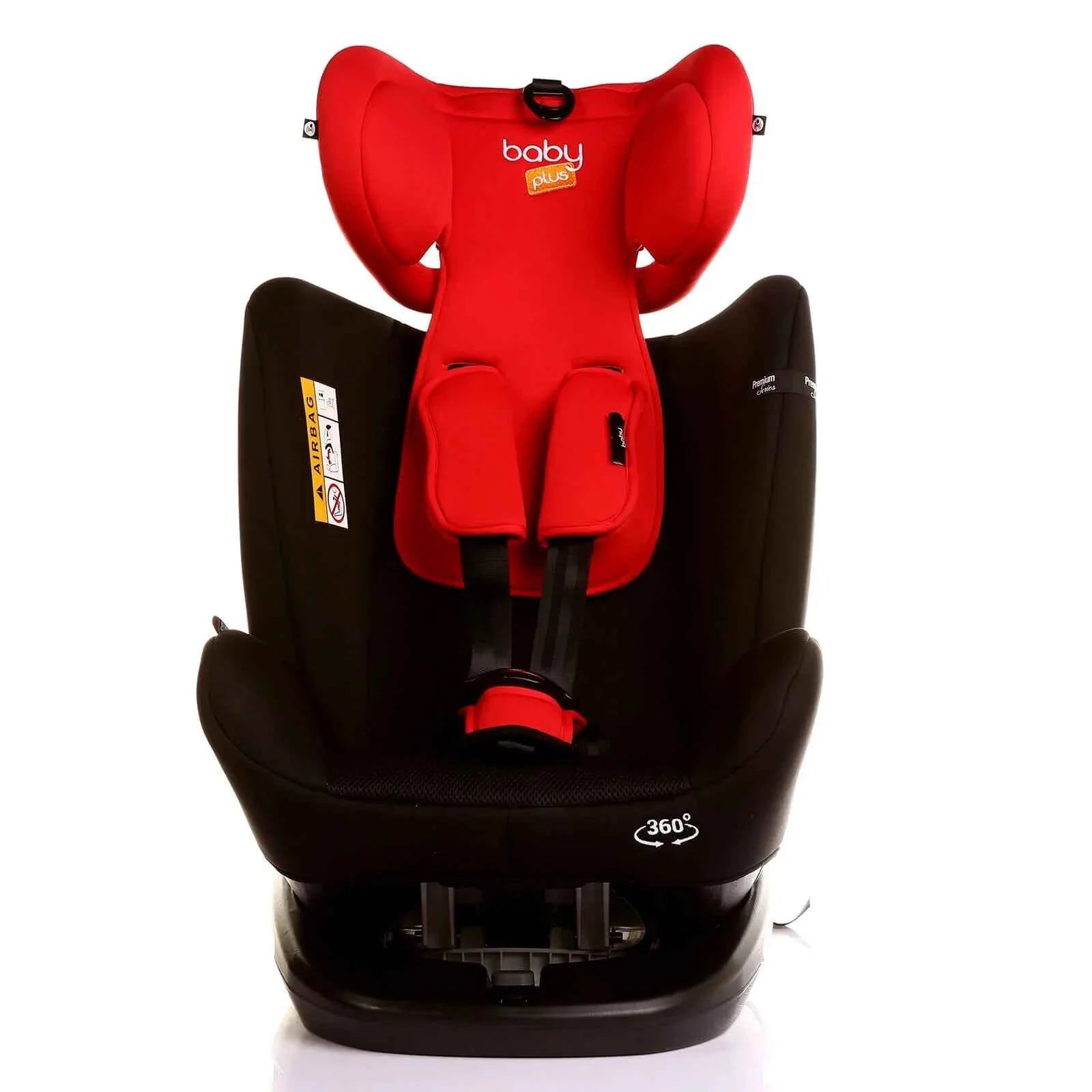 baby plus Orbitfix Group 0+/1/2/3 (Birth to 12 Years) Car Seat - Black Red