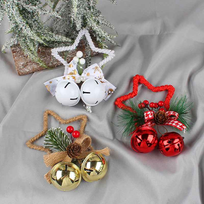 Christmas Five-pointed Star Bell Accessories Pendant