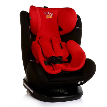 baby plus Orbitfix Group 0+/1/2/3 (Birth to 12 Years) Car Seat - Black Red
