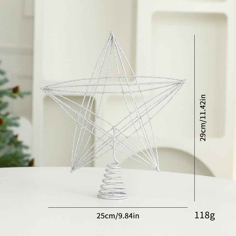 Eight Awn Star Champagne Christmas Decoration Ornaments