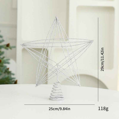 Eight Awn Star Champagne Christmas Decoration Ornaments