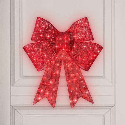 Light Up Christmas Decorative Bowknot