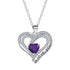 European And American Fashion Double Love Pendant Necklace Valentine&