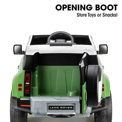 Xootz Land Rover Defender 12V Electric Ride On with Lithium Battery - Green