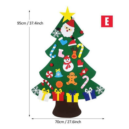 Felt Christmas Tree Or Snowman Holiday Decoration, Perfect For Homes, Classrooms, Offices, And Party Venues, Versatile Seasonal Decor, Festive Wall Art, Christmas Decorations, Best For Christmas, Ch