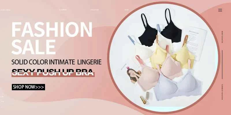 Seamless Bra Sexy Bras For Women Fashion Push Up Lingerie Wireless Bralette Cotton Brassiere  Underwear Female Intimates