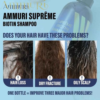 Ammuri Biotin DHT Blocker Shampoo - Sulfate-Free Hair Loss Treatment 473ml